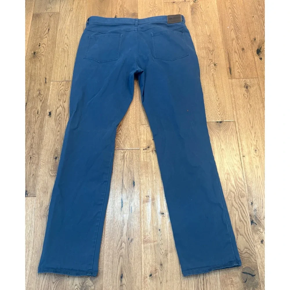 Onward Reserve Mens 5-Pocket Pants Blue Straight Leg Cotton Stretch 36/34